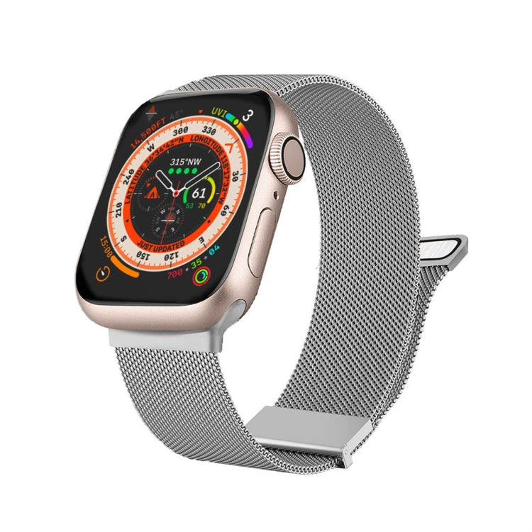 Milan doppelt magnetisches Stahl-Mesh-Uhrenarmband, für Apple Watch 7 45mm, für Apple Watch SE 40mm, für Apple Watch SE 44mm, für Apple Watch 6 40mm, für Apple Watch 6 44mm, für Apple Watch 5 44mm