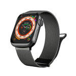 Milan doppelt magnetisches Stahl-Mesh-Uhrenarmband, für Apple Watch 7 45mm, für Apple Watch SE 40mm, für Apple Watch SE 44mm, für Apple Watch 6 40mm, für Apple Watch 6 44mm, für Apple Watch 5 44mm