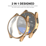 ENKAY Hat-Prince Vollabdeckung, galvanisierte, weiche TPU-Hülle mit Displayschutz, für Samsung Galaxy Watch6 44mm, für Samsung Galaxy Watch6 40mm