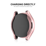 ENKAY Hat-Prince Vollabdeckung, galvanisierte, weiche TPU-Hülle mit Displayschutz, für Samsung Galaxy Watch6 44mm, für Samsung Galaxy Watch6 40mm
