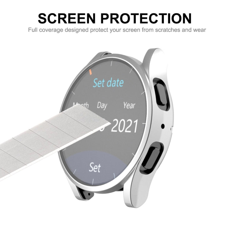 ENKAY Hat-Prince Vollabdeckung, galvanisierte, weiche TPU-Hülle mit Displayschutz, für Samsung Galaxy Watch6 44mm, für Samsung Galaxy Watch6 40mm