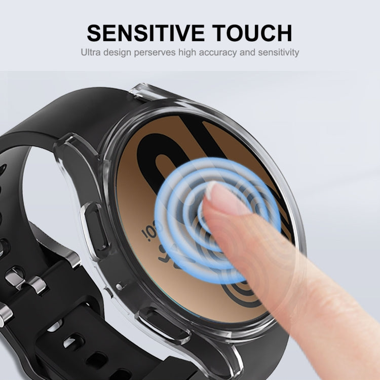 ENKAY Hat-Prince Vollabdeckung, galvanisierte, weiche TPU-Hülle mit Displayschutz, für Samsung Galaxy Watch6 44mm, für Samsung Galaxy Watch6 40mm