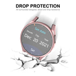 ENKAY Hat-Prince Vollabdeckung, galvanisierte, weiche TPU-Hülle mit Displayschutz, für Samsung Galaxy Watch6 44mm, für Samsung Galaxy Watch6 40mm