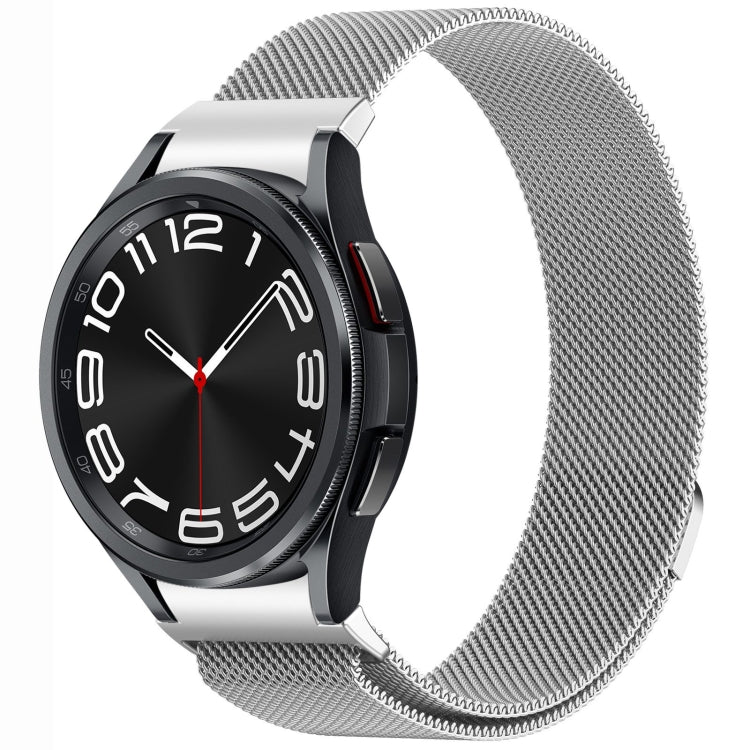 Knopf-Stil Milanese Magnetisches Metallarmband, für Samsung Galaxy Watch 6 Classic, für Samsung Galaxy Watch5 / 5 Pro, für Samsung Galaxy Watch4 / 4 Classic 46mm, für Samsung Galaxy Watch3 41mm