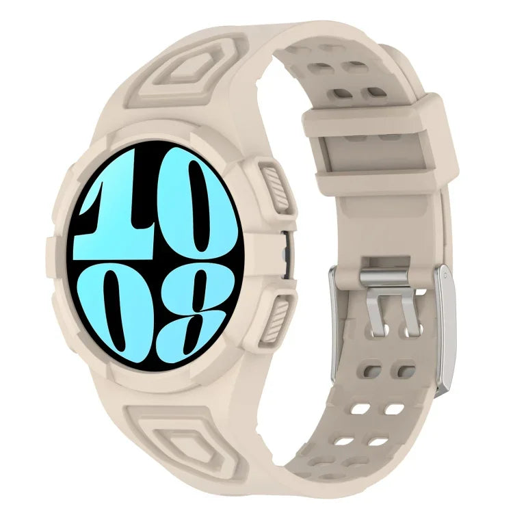 TPU Integrated Silicone Watch Band, For Samsung Galaxy Watch6 44mm, For Samsung Galaxy Watch6 40mm