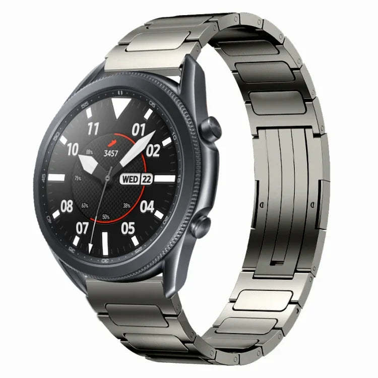 22 mm breites, I-förmiges Uhrenarmband aus Titanlegierung, passend für Samsung Galaxy Watch3 (45 mm), Samsung Gear S3 Classic und Samsung Gear S3 Frontier.
