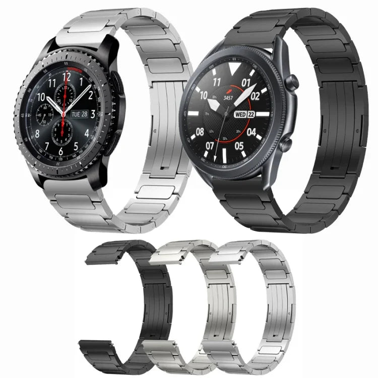 22 mm breites, I-förmiges Uhrenarmband aus Titanlegierung, passend für Samsung Galaxy Watch3 (45 mm), Samsung Gear S3 Classic und Samsung Gear S3 Frontier.