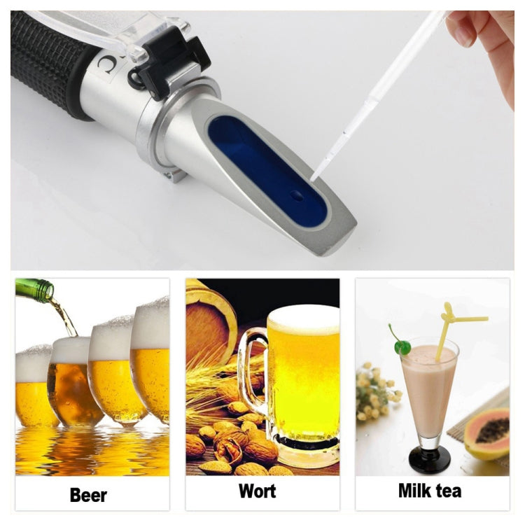 RZ120 Original Refraktometer Bier Brix Würze Zucker Alkohol Dichte Handgerät Hydrometer