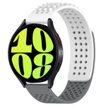 20mm atmungsaktives 3D-Punkte-Silikon-Uhrenarmband mit Löchern, für Samsung Galaxy Watch 6 Classic 47mm, für Samsung Galaxy Watch 6 44mm, für Samsung Galaxy Watch 6 40mm