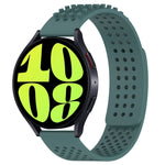 20mm atmungsaktives 3D-Punkte-Silikon-Uhrenarmband mit Löchern, für Samsung Galaxy Watch 6 Classic 47mm, für Samsung Galaxy Watch 6 44mm, für Samsung Galaxy Watch 6 40mm
