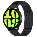 20mm atmungsaktives 3D-Punkte-Silikon-Uhrenarmband mit Löchern, für Samsung Galaxy Watch 6 Classic 47mm, für Samsung Galaxy Watch 6 44mm, für Samsung Galaxy Watch 6 40mm
