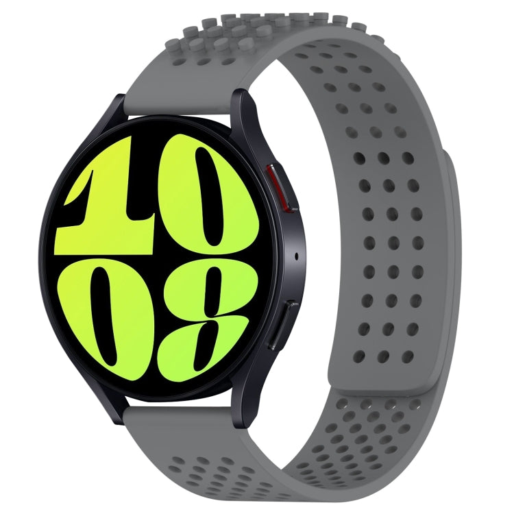 20mm atmungsaktives 3D-Punkte-Silikon-Uhrenarmband mit Löchern, für Samsung Galaxy Watch 6 Classic 47mm, für Samsung Galaxy Watch 6 44mm, für Samsung Galaxy Watch 6 40mm