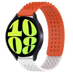 20mm atmungsaktives 3D-Punkte-Silikon-Uhrenarmband mit Löchern, für Samsung Galaxy Watch 6 Classic 47mm, für Samsung Galaxy Watch 6 44mm, für Samsung Galaxy Watch 6 40mm