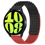 20mm atmungsaktives 3D-Punkte-Silikon-Uhrenarmband mit Löchern, für Samsung Galaxy Watch 6 Classic 47mm, für Samsung Galaxy Watch 6 44mm, für Samsung Galaxy Watch 6 40mm