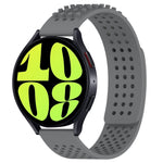 20mm atmungsaktives 3D-Punkte-Silikon-Uhrenarmband mit Löchern, für Samsung Galaxy Watch 6 Classic 47mm, für Samsung Galaxy Watch 6 44mm, für Samsung Galaxy Watch 6 40mm