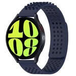 20mm atmungsaktives 3D-Punkte-Silikon-Uhrenarmband mit Löchern, für Samsung Galaxy Watch 6 Classic 47mm, für Samsung Galaxy Watch 6 44mm, für Samsung Galaxy Watch 6 40mm