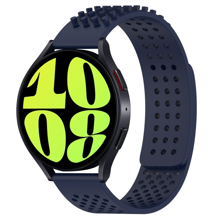 20mm atmungsaktives 3D-Punkte-Silikon-Uhrenarmband mit Löchern, für Samsung Galaxy Watch 6 Classic 47mm, für Samsung Galaxy Watch 6 44mm, für Samsung Galaxy Watch 6 40mm