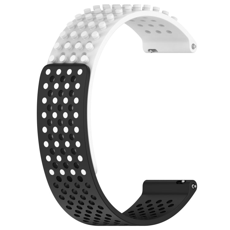 20mm atmungsaktives 3D-Punkte-Silikon-Uhrenarmband mit Löchern, für Samsung Galaxy Watch 6 Classic 43mm, für Samsung Galaxy Watch 5 Pro Golf Edition, für Samsung Galaxy Watch 5 Golf Edition