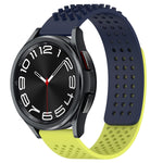 20mm atmungsaktives 3D-Punkte-Silikon-Uhrenarmband mit Löchern, für Samsung Galaxy Watch 6 Classic 43mm, für Samsung Galaxy Watch 5 Pro Golf Edition, für Samsung Galaxy Watch 5 Golf Edition