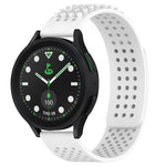 20mm atmungsaktives 3D-Punkte-Silikon-Uhrenarmband mit Löchern, für Samsung Galaxy Watch 6 Classic 43mm, für Samsung Galaxy Watch 5 Pro Golf Edition, für Samsung Galaxy Watch 5 Golf Edition