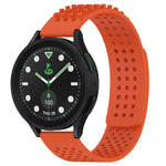 20mm atmungsaktives 3D-Punkte-Silikon-Uhrenarmband mit Löchern, für Samsung Galaxy Watch 6 Classic 43mm, für Samsung Galaxy Watch 5 Pro Golf Edition, für Samsung Galaxy Watch 5 Golf Edition