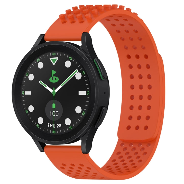 20mm atmungsaktives 3D-Punkte-Silikon-Uhrenarmband mit Löchern, für Samsung Galaxy Watch 6 Classic 43mm, für Samsung Galaxy Watch 5 Pro Golf Edition, für Samsung Galaxy Watch 5 Golf Edition