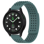 20mm atmungsaktives 3D-Punkte-Silikon-Uhrenarmband mit Löchern, für Samsung Galaxy Watch 6 Classic 43mm, für Samsung Galaxy Watch 5 Pro Golf Edition, für Samsung Galaxy Watch 5 Golf Edition