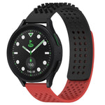 20mm atmungsaktives 3D-Punkte-Silikon-Uhrenarmband mit Löchern, für Samsung Galaxy Watch 6 Classic 43mm, für Samsung Galaxy Watch 5 Pro Golf Edition, für Samsung Galaxy Watch 5 Golf Edition