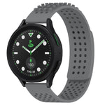 20mm atmungsaktives 3D-Punkte-Silikon-Uhrenarmband mit Löchern, für Samsung Galaxy Watch 6 Classic 43mm, für Samsung Galaxy Watch 5 Pro Golf Edition, für Samsung Galaxy Watch 5 Golf Edition