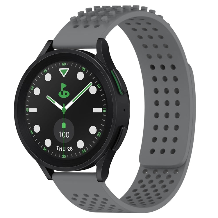 20mm atmungsaktives 3D-Punkte-Silikon-Uhrenarmband mit Löchern, für Samsung Galaxy Watch 6 Classic 43mm, für Samsung Galaxy Watch 5 Pro Golf Edition, für Samsung Galaxy Watch 5 Golf Edition