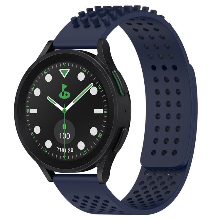 20mm atmungsaktives 3D-Punkte-Silikon-Uhrenarmband mit Löchern, für Samsung Galaxy Watch 6 Classic 43mm, für Samsung Galaxy Watch 5 Pro Golf Edition, für Samsung Galaxy Watch 5 Golf Edition