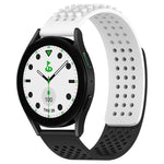 20mm atmungsaktives 3D-Punkte-Silikon-Uhrenarmband mit Löchern, für Samsung Galaxy Watch 6 Classic 43mm, für Samsung Galaxy Watch 5 Pro Golf Edition, für Samsung Galaxy Watch 5 Golf Edition