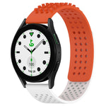 20mm atmungsaktives 3D-Punkte-Silikon-Uhrenarmband mit Löchern, für Samsung Galaxy Watch 6 Classic 43mm, für Samsung Galaxy Watch 5 Pro Golf Edition, für Samsung Galaxy Watch 5 Golf Edition