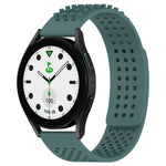 20mm atmungsaktives 3D-Punkte-Silikon-Uhrenarmband mit Löchern, für Samsung Galaxy Watch 6 Classic 43mm, für Samsung Galaxy Watch 5 Pro Golf Edition, für Samsung Galaxy Watch 5 Golf Edition