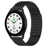 20mm atmungsaktives 3D-Punkte-Silikon-Uhrenarmband mit Löchern, für Samsung Galaxy Watch 6 Classic 43mm, für Samsung Galaxy Watch 5 Pro Golf Edition, für Samsung Galaxy Watch 5 Golf Edition