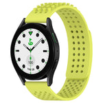 20mm atmungsaktives 3D-Punkte-Silikon-Uhrenarmband mit Löchern, für Samsung Galaxy Watch 6 Classic 43mm, für Samsung Galaxy Watch 5 Pro Golf Edition, für Samsung Galaxy Watch 5 Golf Edition