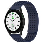 20mm atmungsaktives 3D-Punkte-Silikon-Uhrenarmband mit Löchern, für Samsung Galaxy Watch 6 Classic 43mm, für Samsung Galaxy Watch 5 Pro Golf Edition, für Samsung Galaxy Watch 5 Golf Edition