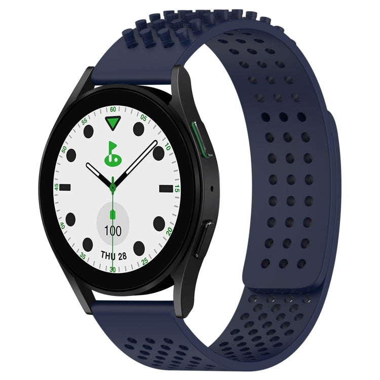 20mm atmungsaktives 3D-Punkte-Silikon-Uhrenarmband mit Löchern, für Samsung Galaxy Watch 6 Classic 43mm, für Samsung Galaxy Watch 5 Pro Golf Edition, für Samsung Galaxy Watch 5 Golf Edition
