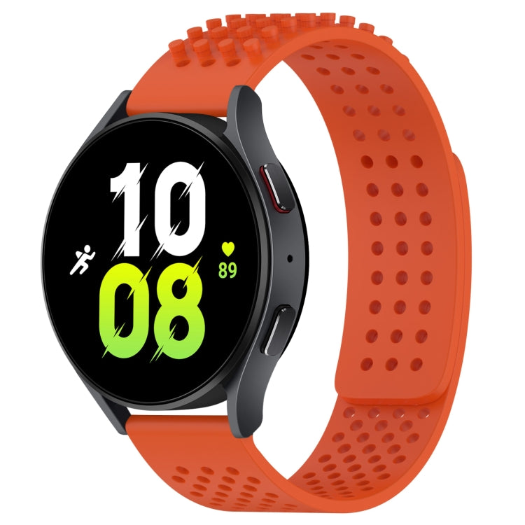 20mm atmungsaktives 3D-Punkte-Silikon-Uhrenarmband mit Löchern, für Samsung Galaxy Watch 5 44mm, für Samsung Galaxy Watch 5 Pro 45mm, für Samsung Galaxy Watch 5 40mm