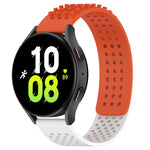 20mm atmungsaktives 3D-Punkte-Silikon-Uhrenarmband mit Löchern, für Samsung Galaxy Watch 5 44mm, für Samsung Galaxy Watch 5 Pro 45mm, für Samsung Galaxy Watch 5 40mm