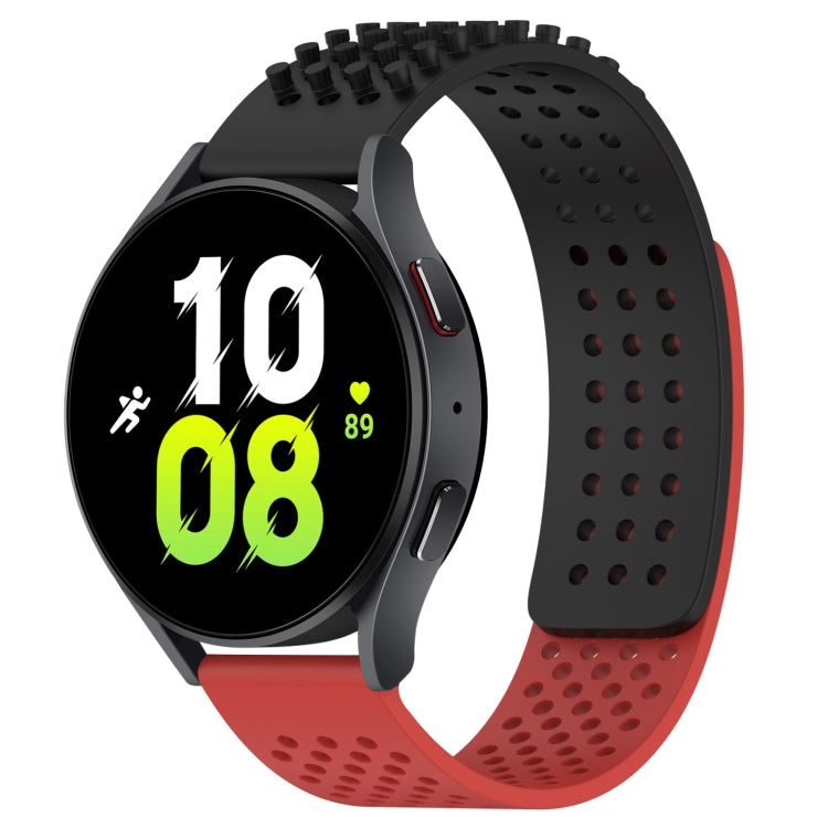 20mm atmungsaktives 3D-Punkte-Silikon-Uhrenarmband mit Löchern, für Samsung Galaxy Watch 5 44mm, für Samsung Galaxy Watch 5 Pro 45mm, für Samsung Galaxy Watch 5 40mm