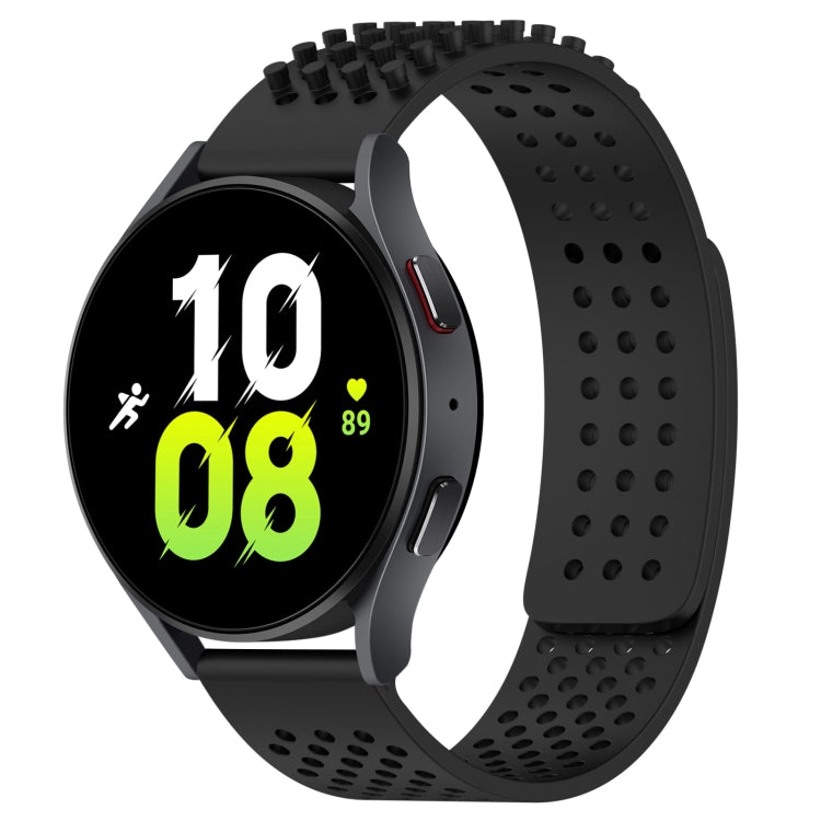20mm atmungsaktives 3D-Punkte-Silikon-Uhrenarmband mit Löchern, für Samsung Galaxy Watch 5 44mm, für Samsung Galaxy Watch 5 Pro 45mm, für Samsung Galaxy Watch 5 40mm