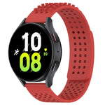 20mm atmungsaktives 3D-Punkte-Silikon-Uhrenarmband mit Löchern, für Samsung Galaxy Watch 5 44mm, für Samsung Galaxy Watch 5 Pro 45mm, für Samsung Galaxy Watch 5 40mm
