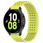 20mm atmungsaktives 3D-Punkte-Silikon-Uhrenarmband mit Löchern, für Samsung Galaxy Watch 5 44mm, für Samsung Galaxy Watch 5 Pro 45mm, für Samsung Galaxy Watch 5 40mm