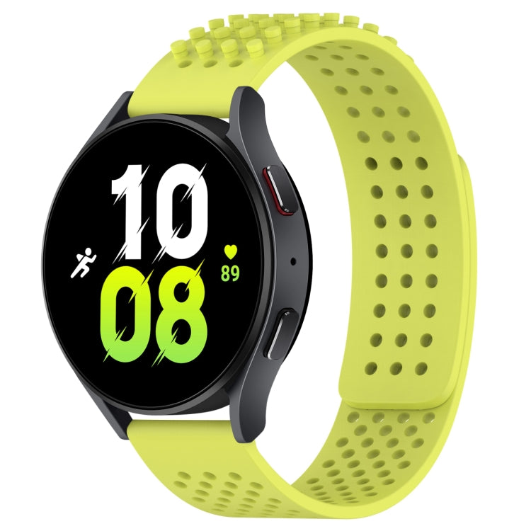 20mm atmungsaktives 3D-Punkte-Silikon-Uhrenarmband mit Löchern, für Samsung Galaxy Watch 5 44mm, für Samsung Galaxy Watch 5 Pro 45mm, für Samsung Galaxy Watch 5 40mm