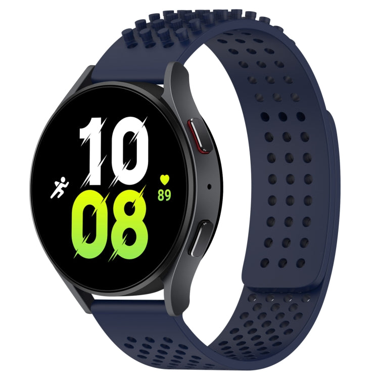 20mm atmungsaktives 3D-Punkte-Silikon-Uhrenarmband mit Löchern, für Samsung Galaxy Watch 5 44mm, für Samsung Galaxy Watch 5 Pro 45mm, für Samsung Galaxy Watch 5 40mm