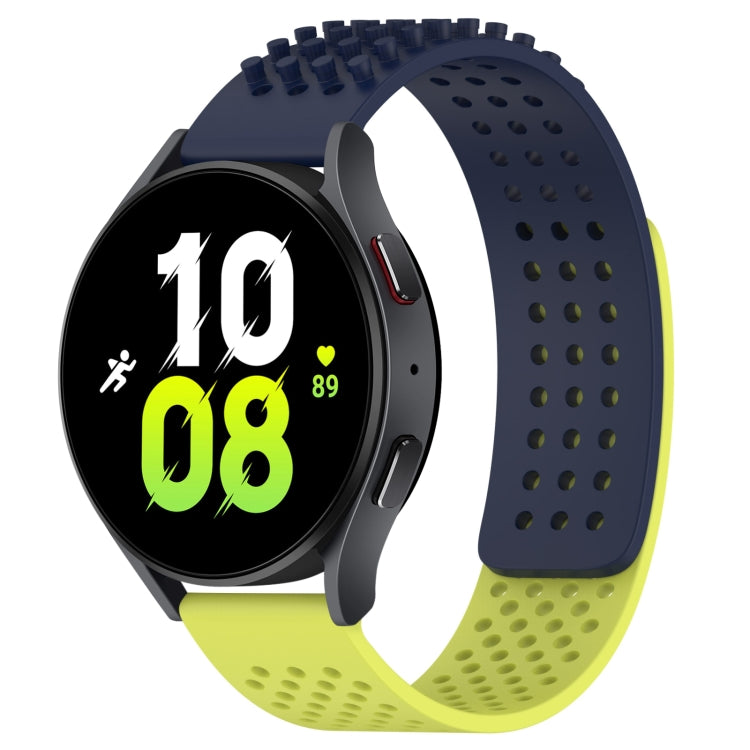 20mm atmungsaktives 3D-Punkte-Silikon-Uhrenarmband mit Löchern, für Samsung Galaxy Watch 5 44mm, für Samsung Galaxy Watch 5 Pro 45mm, für Samsung Galaxy Watch 5 40mm
