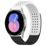 20mm atmungsaktives 3D-Punkte-Silikon-Uhrenarmband mit Löchern, für Samsung Galaxy Watch 5 44mm, für Samsung Galaxy Watch 5 Pro 45mm, für Samsung Galaxy Watch 5 40mm