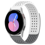 20mm atmungsaktives 3D-Punkte-Silikon-Uhrenarmband mit Löchern, für Samsung Galaxy Watch 5 44mm, für Samsung Galaxy Watch 5 Pro 45mm, für Samsung Galaxy Watch 5 40mm
