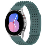 20mm atmungsaktives 3D-Punkte-Silikon-Uhrenarmband mit Löchern, für Samsung Galaxy Watch 5 44mm, für Samsung Galaxy Watch 5 Pro 45mm, für Samsung Galaxy Watch 5 40mm